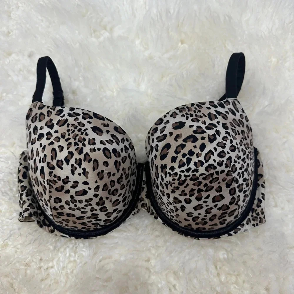 Cacique Leopard Print Bra | 38DDD